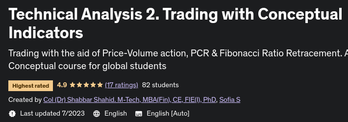 Technical Analysis 2. Trading with Conceptual Indicators