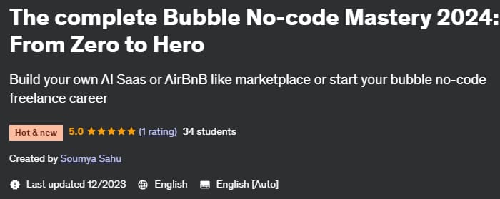 The complete Bubble No-code Mastery 2024_ From Zero to Hero