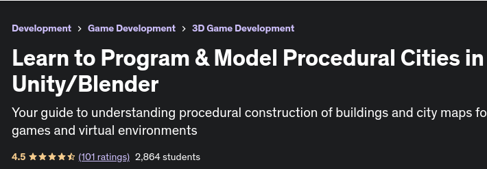 Learn to Program & Model Procedural Cities in Unity_Blender