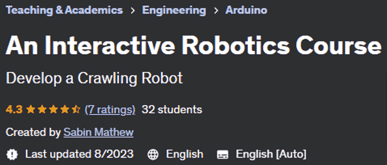 An Interactive Robotics Course