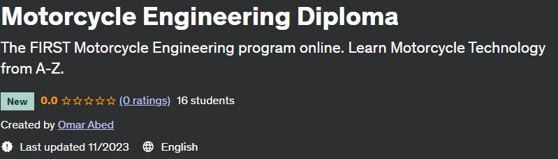 Motorcycle Engineering Diploma 