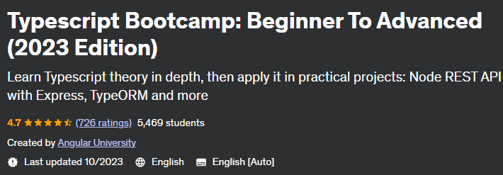 Typescript Bootcamp_ Beginner To Advanced (2023 Edition)