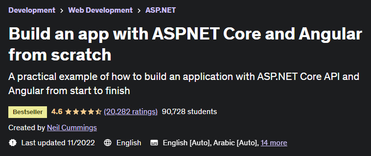 Build an app with ASPNET Core and Angular from scratch