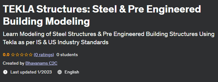 TEKLA Structures: Steel & Pre-Engineered Building Modeling