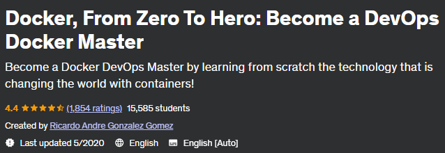 Docker, From Zero To Hero: Become a DevOps Docker Master
