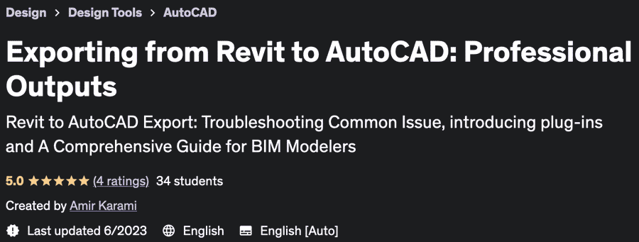 Exporting from Revit to AutoCAD: Professional Outputs