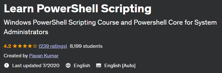 Learn PowerShell Scripting