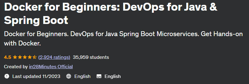 Docker for Beginners: DevOps for Java & Spring Boot