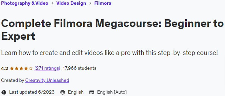 Complete Filmora Megacourse: Beginner to Expert