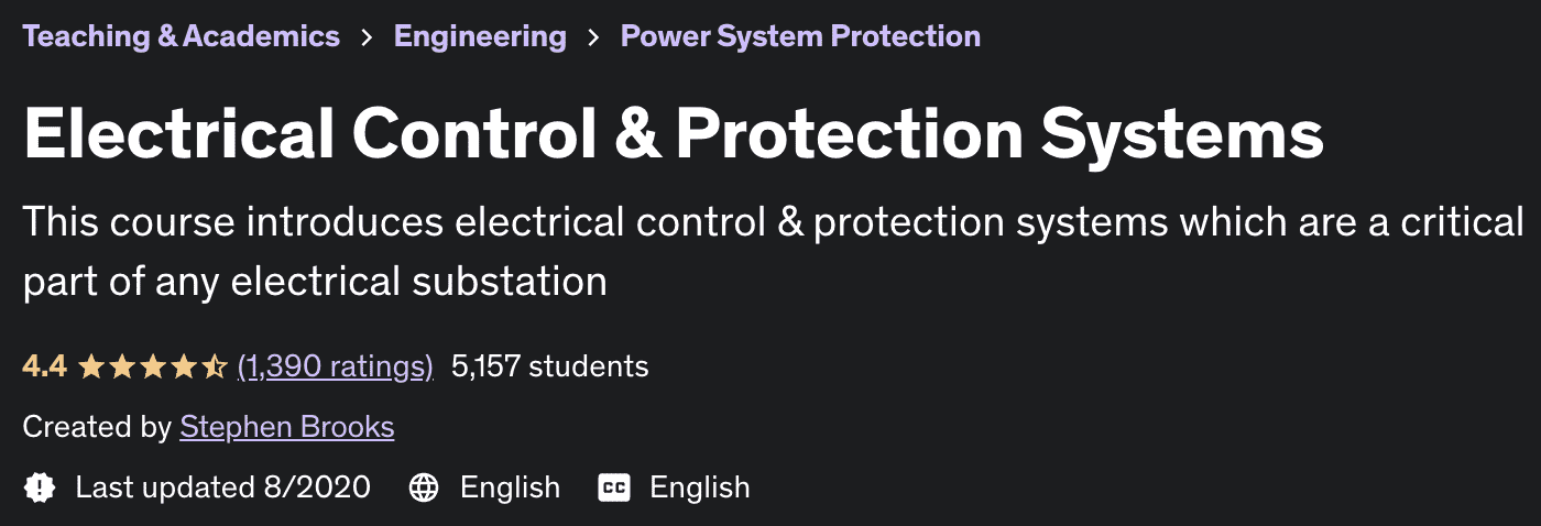 Electrical Control & Protection Systems