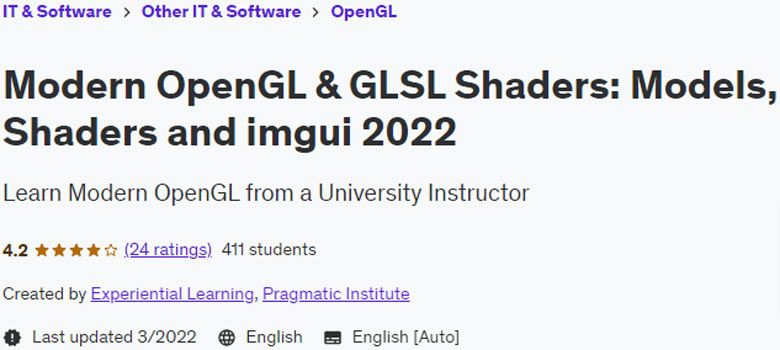 Modern OpenGL & GLSL Shaders: Models, Shaders and imgui 2022