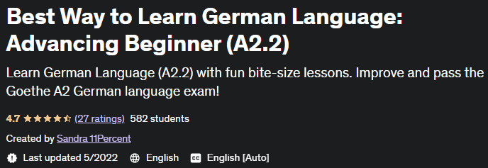 Best Way to Learn German Language: Advancing Beginner (A2.2)