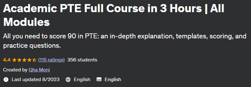 Academic PTE Full Course in 3 Hours |  All Modules