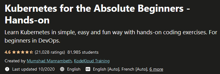 Kubernetes for the Absolute Beginners - Hands-on