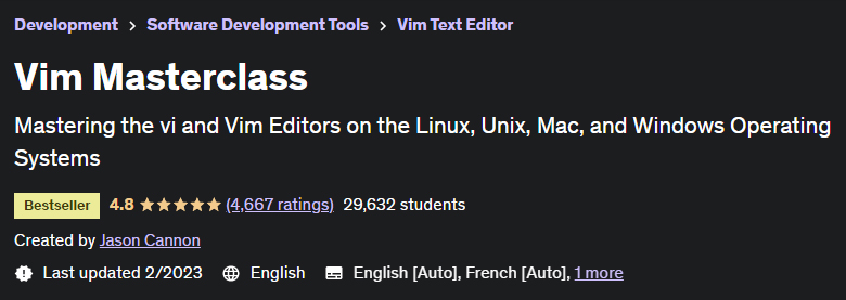 Vim Masterclass