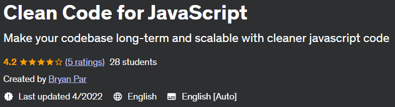 Clean Code for JavaScript
