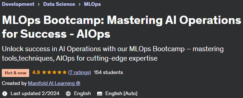 MLOps Bootcamp: Mastering AI Operations for Success - AIOps