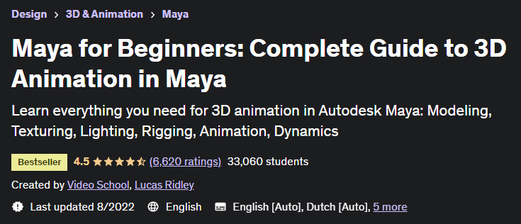 Maya for Beginners Complete Guide to 3D Animation in Maya