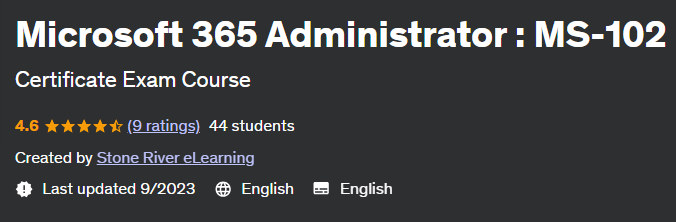 Microsoft 365 Administrator: MS-102