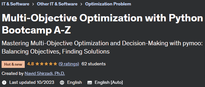 Multi-Objective Optimization with Python Bootcamp AZ 
