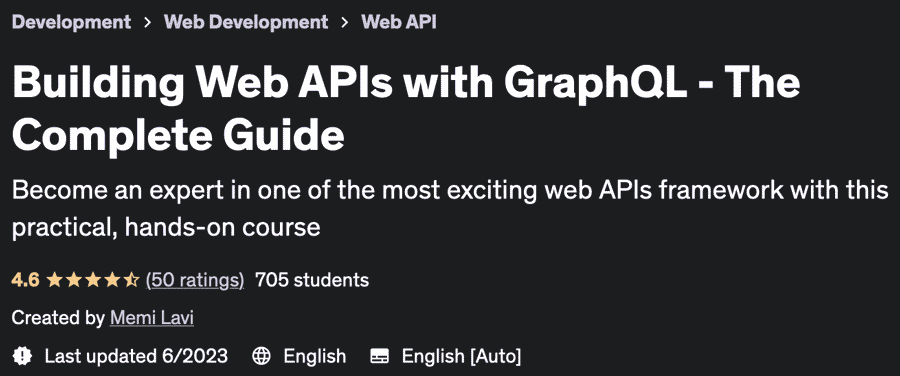 Building Web APIs with GraphQL - The Complete Guide