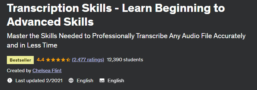 Transcription Skills - Learn Beginning to Advanced Skills