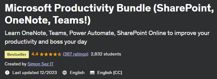 Microsoft Productivity Bundle (SharePoint OneNote Teams!)