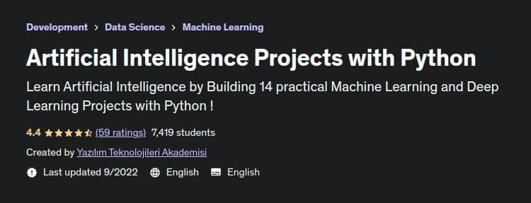 Artificial Intelligence Projects with Python