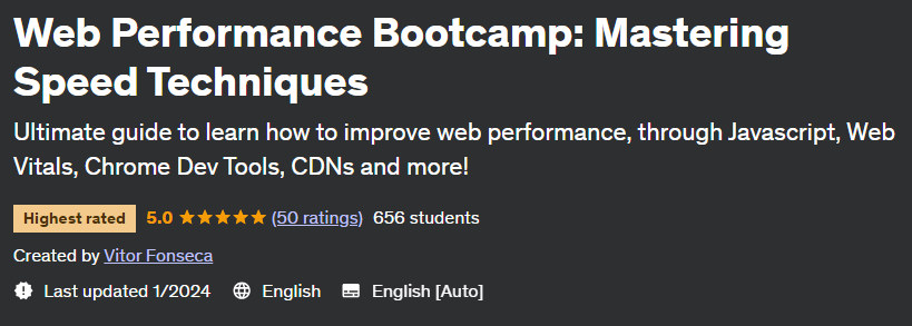 Web Performance Bootcamp: Mastering Speed ​​Techniques