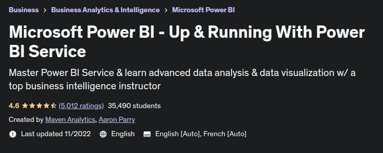 Microsoft Power BI - Up & Running With Power BI Service