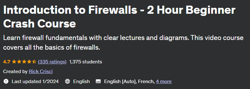 Introduction to Firewalls - 2 Hour Beginner Crash Course