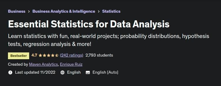 Essential Statistics for Data Analysis