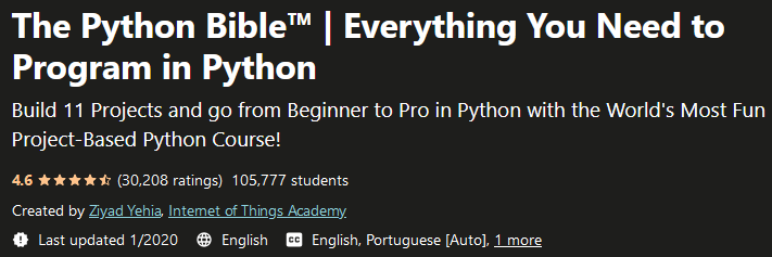 The Python Bible™ |  Everything You Need to Program in Python