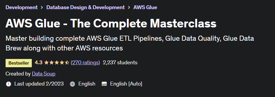 AWS Glue - The Complete Masterclass