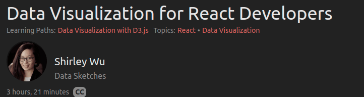 Data Visualization for React Developers