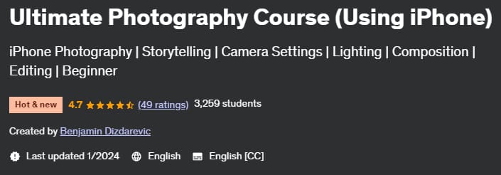 Ultimate Photography Course (Using iPhone)