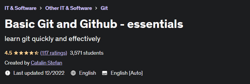 Basic Git and Github - essentials