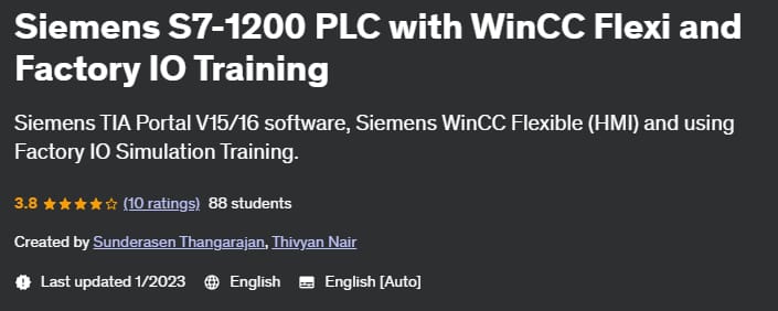 Siemens S7-1200 PLC with WinCC Flexi and Factory IO Training