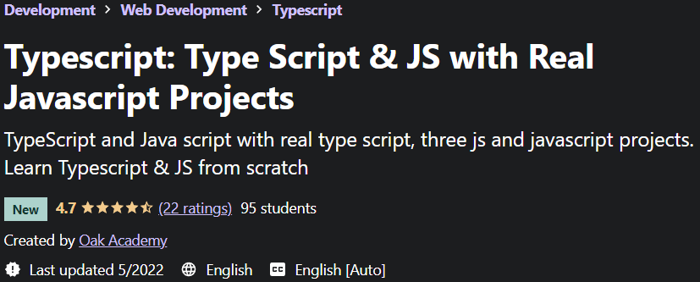 Typescript: Type Script & JS with Real Javascript Projects