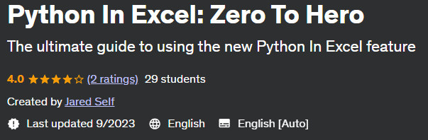 Python In Excel: Zero To Hero