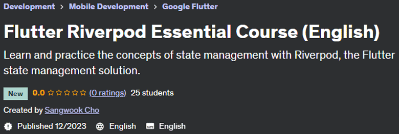 Flutter Riverpod Essential Course (English) 