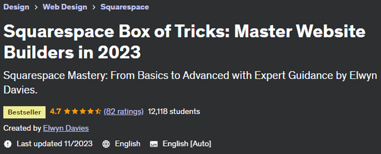 Squarespace Box of Tricks: Master Website Builders in 2023 