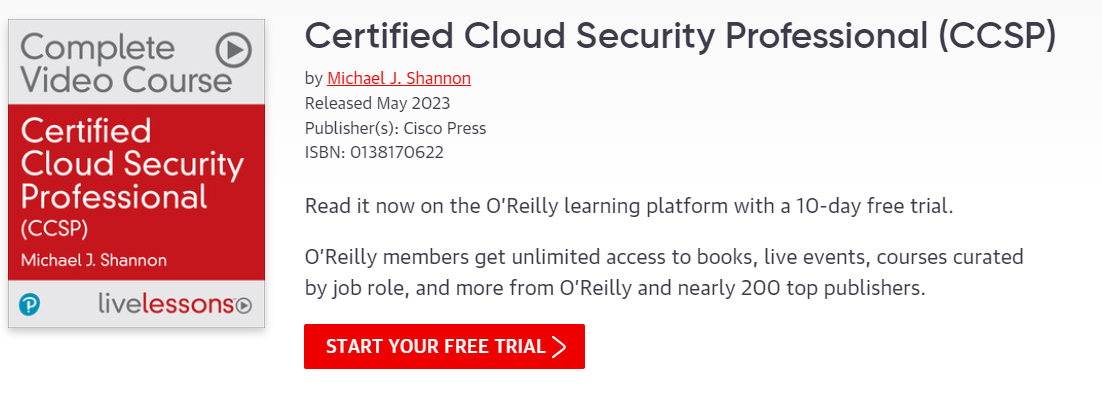 Certified Cloud Security Professional (CCSP) 