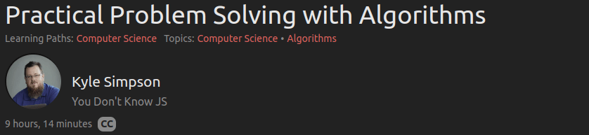 Practical Problem Solving with Algorithms