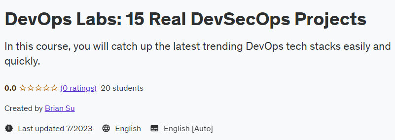 DevOps Labs: 15 Real DevSecOps Projects