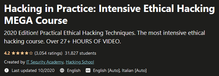 Hacking in Practice: Intensive Ethical Hacking MEGA Course