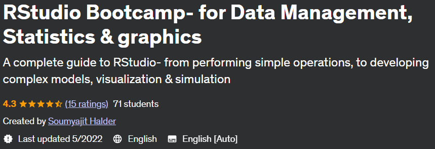 RStudio Bootcamp - for Data Management, Statistics & Graphics