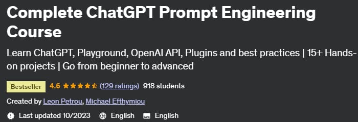 Complete ChatGPT Prompt Engineering Course