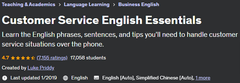 Customer Service English Essentials