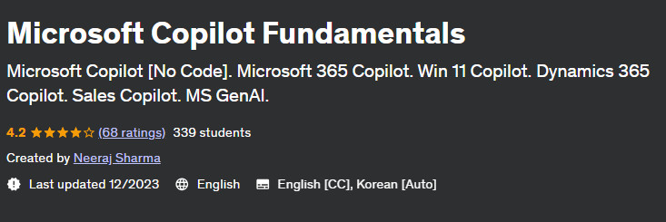 Microsoft Copilot Fundamentals 